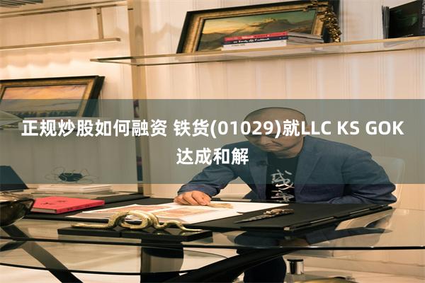 正规炒股如何融资 铁货(01029)就LLC KS GOK达成和解